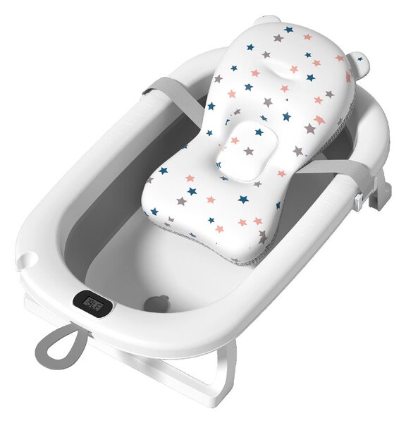 JAKS Cădiță pentru baie cu accesorii gri Olaf Variante de tăviță: Cădiță pentru baie + pernă