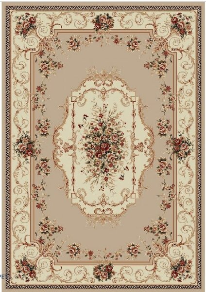 Covor Clasic, Model 507 100 Dreptunghiular, Crem Dreptunghi, 120x200