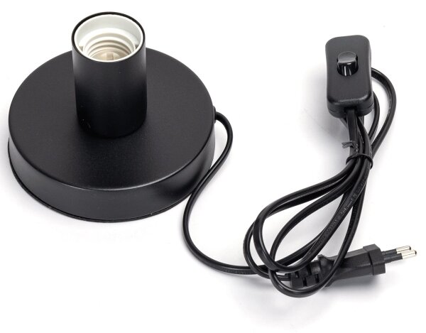 Lampă de masă Aigostar 1xE27/60W/230V negru