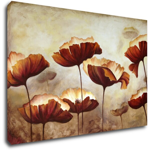 Impresi Tablou Flowers red and yellow - 30 x 20 cm