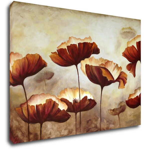 Impresi Tablou Flowers red and yellow - 70 x 50 cm