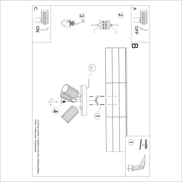 Brilagi - Spot LED CRESTO 3xGU10/10W/230V bordo