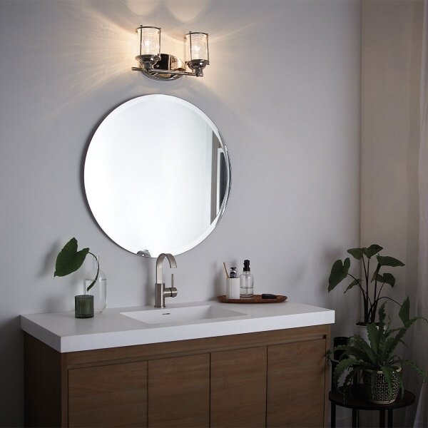 Quintiesse QN-ASHLANDBAY2-PC-BATH Aplica de perete pentru exterior ASHLAND BAY 2xE27/60W/230V IP44