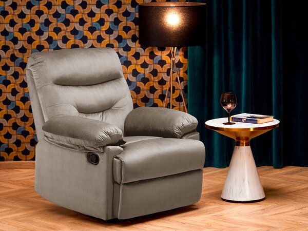 Fotoliu recliner Houston TerraMaro deschis, 11x9x9cm, Tapiterie