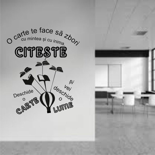 Sticker perete O carte, o lume