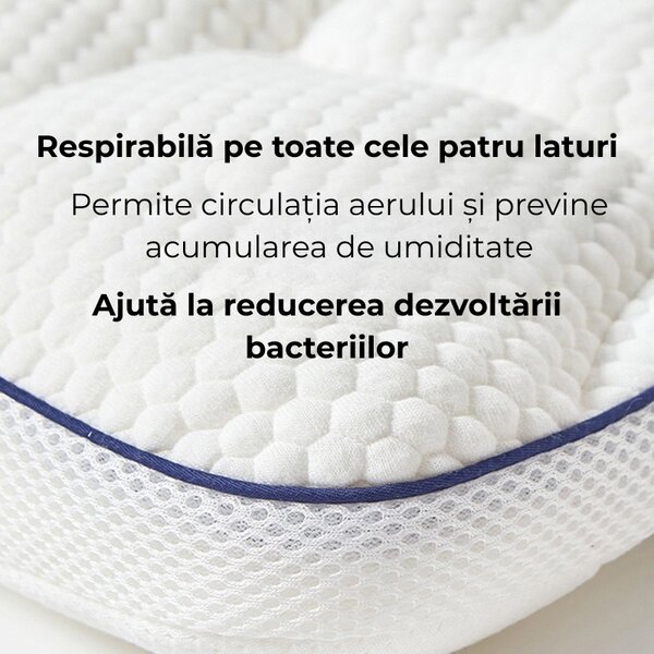 Perna ergonomica pentru copii cu doua fete Kidizi ErgoAir, respirabila, proprietati antibacteriene, 1-3 ani