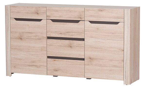 Comodă Dessum 10 (stejar sanremo + maro). Promo -14%. 1068130