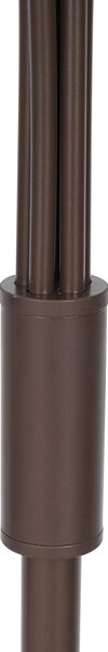 Lampă de podea de design bronz cu sticlă bronzată cu 5 lumini - Atena