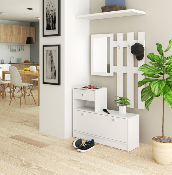 Mobilier hol Zariel (Alb). Promo -14%. 1068611