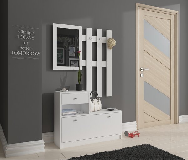 Mobilier hol Zariel (Alb). Promo -14%. 1068611