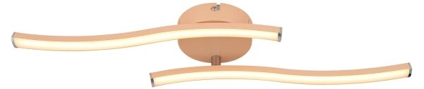 Lustră LED aplicată Globo 67178P TYLER LED/12W/230V 3000K portocaliu
