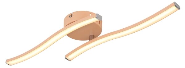 Lustră LED aplicată Globo 67178P TYLER LED/12W/230V 3000K portocaliu