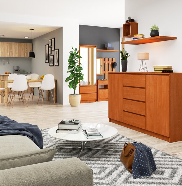 Comodă Kurtinaitis 2D 4SZ (arin). Promo -19%. 1117151