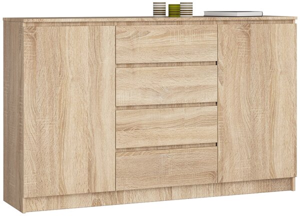 Comodă Kurtinaitis 2D 4SZ (stejar sonoma). Promo -19%. 1117159