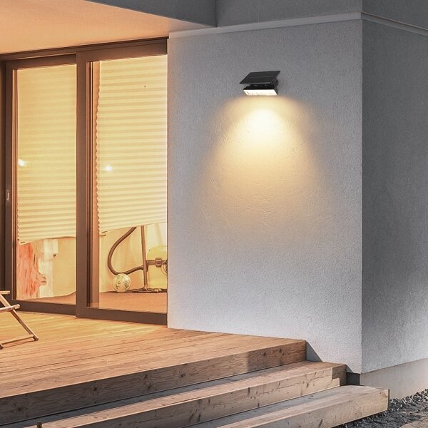 LED lampă solară 0,9W 3,7V 3000K IP65 1200mAh negru