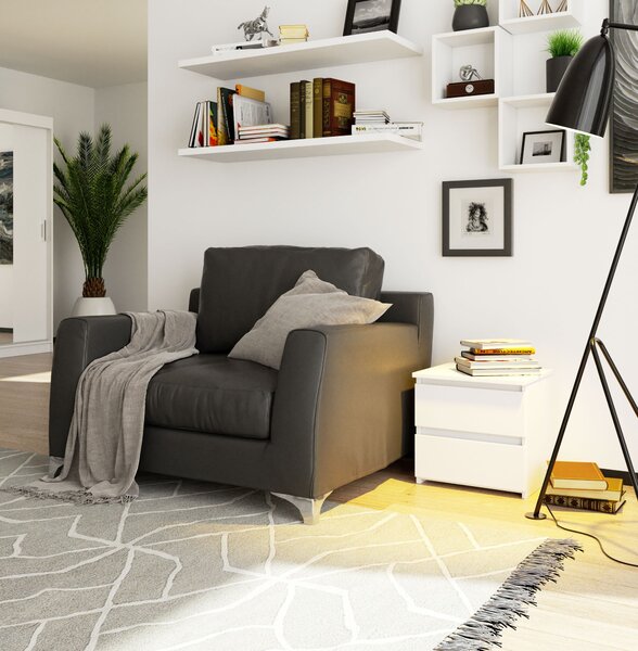 Noptieră CLeania CL2 (Alb). Promo -13%. 1068671