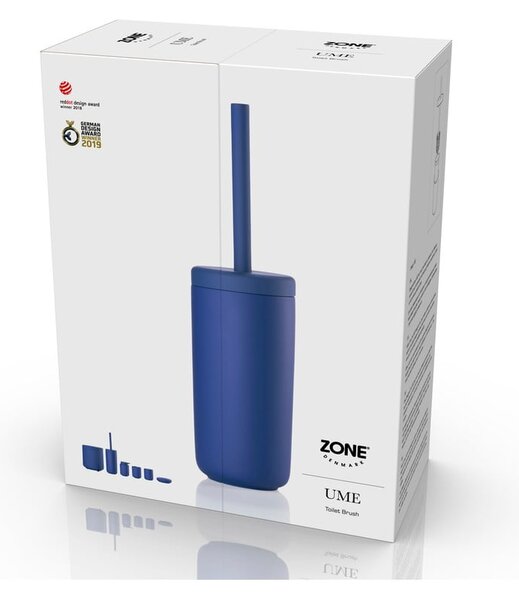Perie de WC albastră din gresie ceramică Ume – Zone