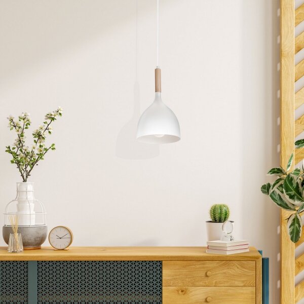 Lustră pe cablu NOAK WOOD 1xE27/60W/230V