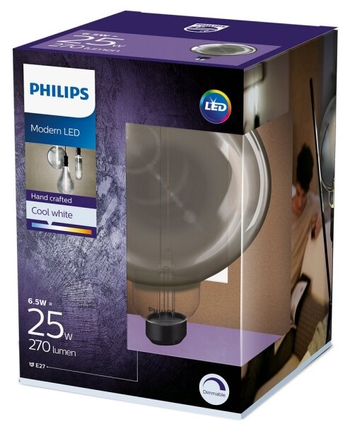 Bec dimmabil LED SMOKY VINTAGE Philips G200 E27/6,5W/230V 4000K