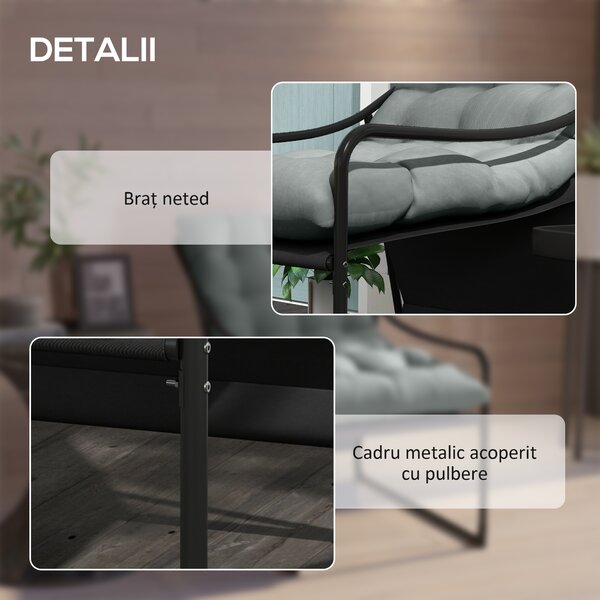Outsunny Scaun de Gradina cu Perna Groasa, Canapea Mobilier | Aosom Romania