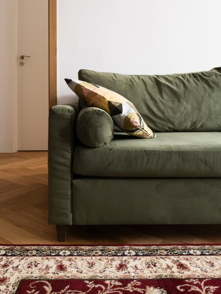 Covor Clasic Sufragerie Dormitor, Model Lotos 523 210, Rosu Dreptunghi, 80x200