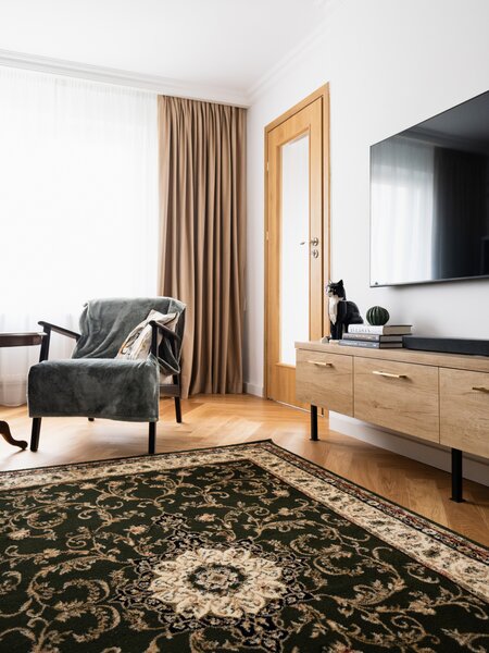 Covor Living Sufragerie, Model Lotos 523 310, Verde Crem Verde, Dreptunghi, 100x200