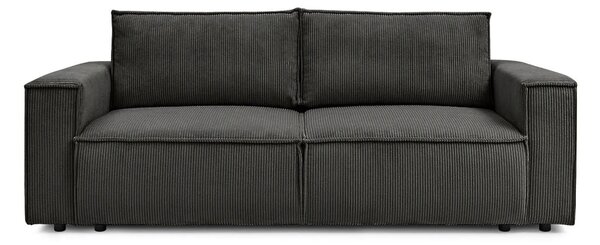 Canapea Extensibilă 3 locuri CLOUD, cu ladă de depozitare, 240x87x85 cm, Antracit-Zoom