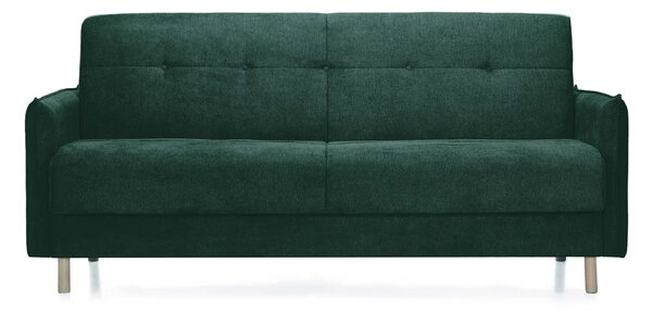Canapea Extensibilă 3 locuri STONE, cu ladă de depozitare, 210x70x98 cm, Aston-Verde