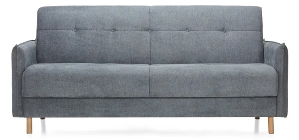 Canapea Extensibilă 3 locuri STONE, cu ladă de depozitare, 210x70x98 cm, Aston-Gri