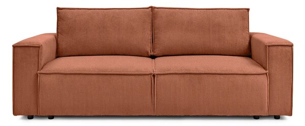 Canapea Extensibilă 3 locuri CLOUD, cu ladă de depozitare, 240x87x85 cm, Caramiziu-Zoom