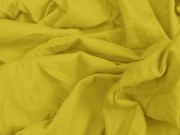 Cearsaf Jersey pentru patut 70x140 cm galben