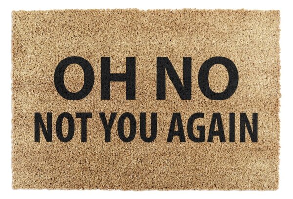 Covoraș de intrare din fibre de nucă de cocos 40x60 cm Not You Again – Artsy Doormats