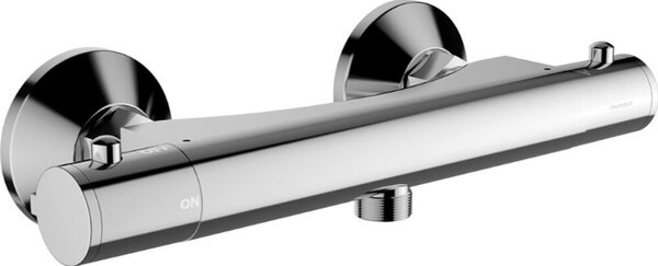 Omnires Mini, baterie de duș termostatică cu montare pe perete, cromată, OMN-MI1546CR