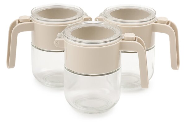 Sinsay - Set de 3 recipiente - crem