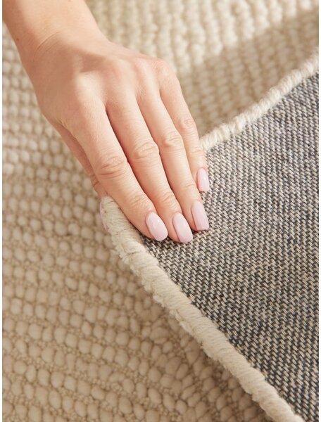 Covor în culoare naturală deschisă țesut manual din lână 160x230 cm Calmio – Hanse Home