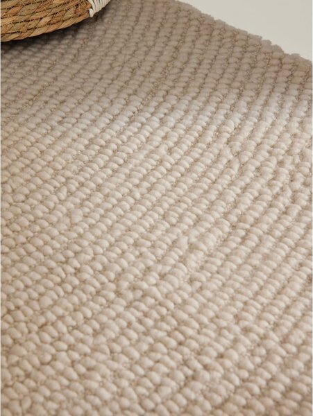 Covor în culoare naturală deschisă țesut manual din lână 160x230 cm Calmio – Hanse Home