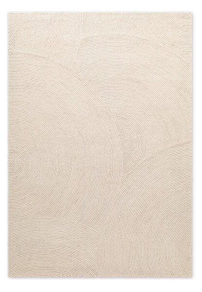 Covor în culoare naturală deschisă țesut manual din lână 160x230 cm Calmio – Hanse Home