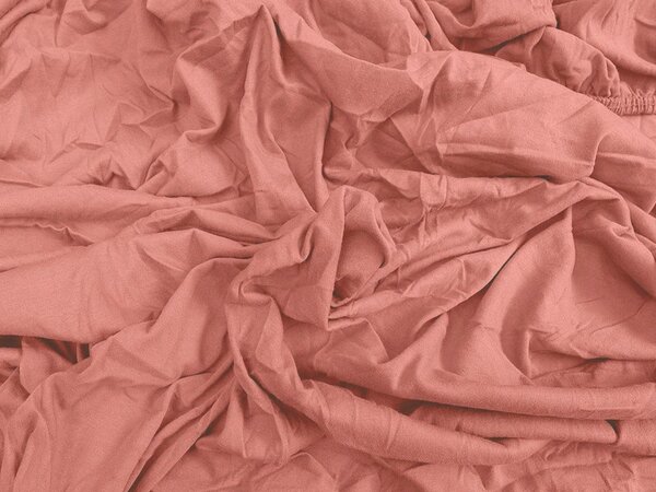 Cearsaf Jersey cu elastic 180 x 200 cm roz vechi