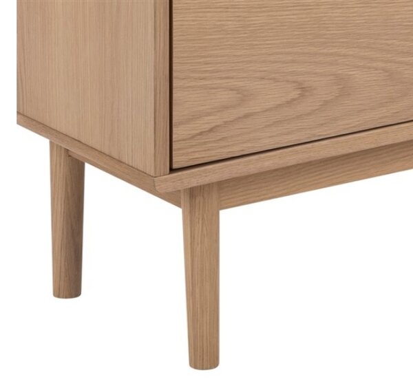 Comoda LUCERO cu usa glisanta si sertar, decor stejar