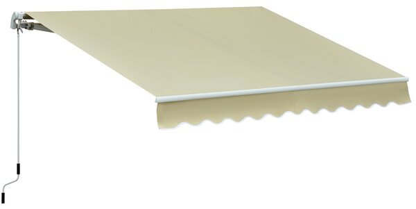 Outsunny copertina pentru soare, cu manivela, 295 x 250 cm | AOSOM RO