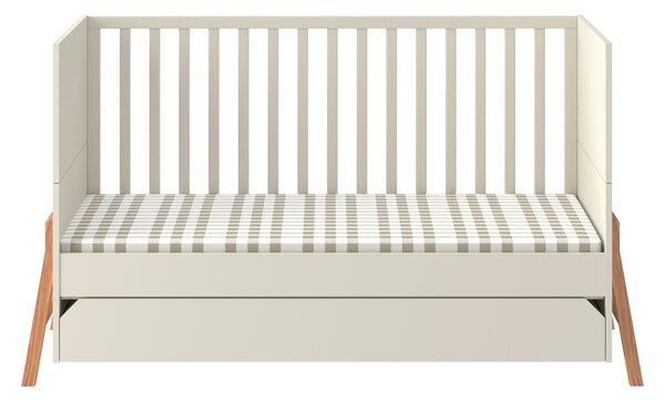 Pat reglabil copii LOTTA LATTE 70 x 140 cm, bej