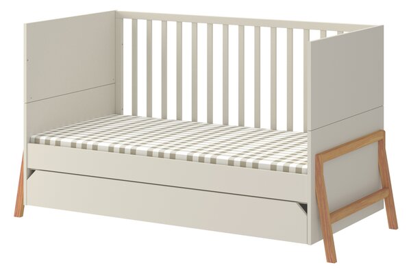 Pat reglabil copii LOTTA LATTE 70 x 140 cm, bej