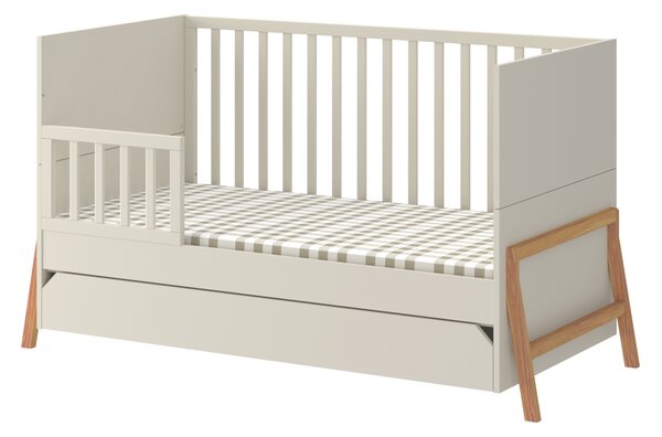 Pat reglabil copii LOTTA LATTE 70 x 140 cm, bej
