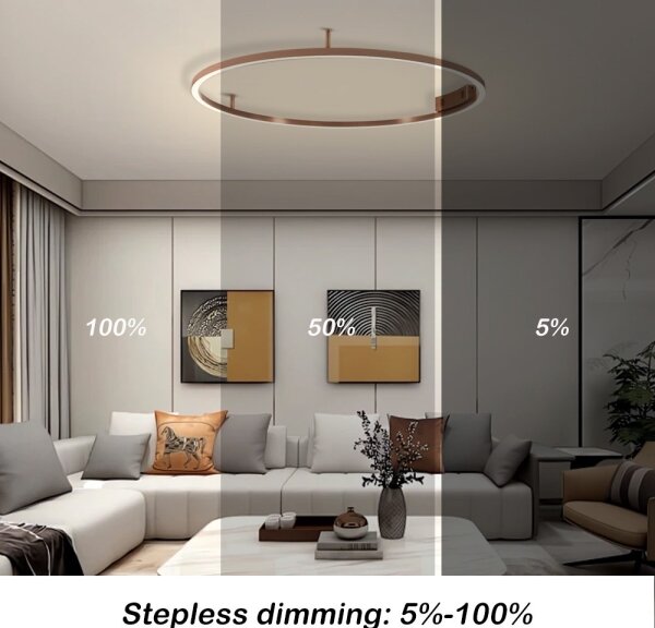 Immax NEO 07326-80C-LED Corp de iluminat de tavan dimabil FINO LED/55W/230V 80 cm Tuya aur roz + telecomandă