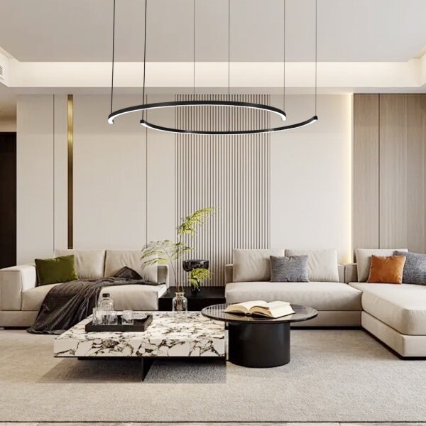 Immax NEO 07329L - Lampă LED reglabilă suspendată pe cablu FINO 72W/230V 120 cm neagră Tuya+telecomandă