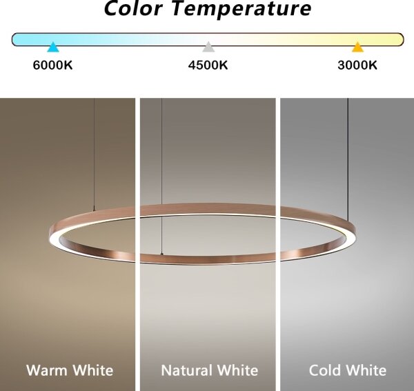 Immax NEO 07327L - lustră LED reglabilă pe cablu FINO 55W/230V 80 cm aur roz Tuya + telecomandă
