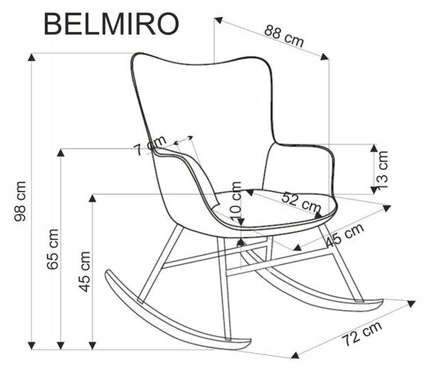 Fotoliu balansoar Belveder (crem). 1092501