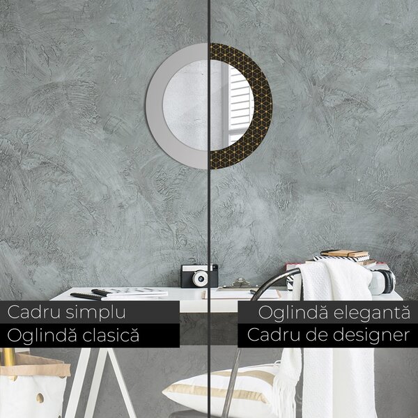 Oglindomat.ro Decoratiuni perete cu oglinda Decoratiuni perete cu oglinda Geometrie hexagonală lsdo-00033