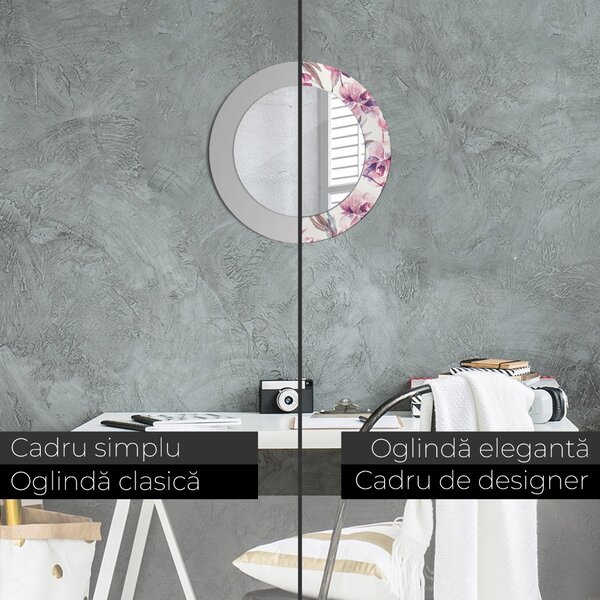 Oglindomat.ro Decoratiuni perete cu oglinda Decoratiuni perete cu oglinda Flori de bujori lsdo-00045