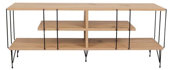 Comoda TV Eze, Crem - Alb - Maro - Gri, 120x45x30 cm